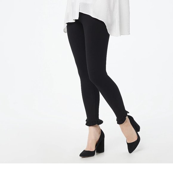 OBO Sending to ThredUp soon 3X LOGO Lori Goldstein Knit Pull On Leggings Plus - Picture 1 of 9